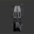 Futuristic Spacecraft Design With Sleek Exterior And Cockpit Windows For Cosmic Exploration