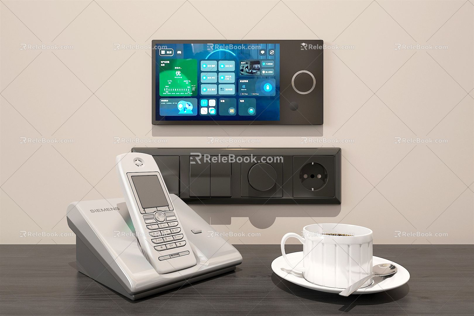 Modern Telephone Huawei Whole House Smart Hotel Room Bedside Electrical Appliances model