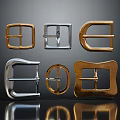 Fashion Belt Buckles With Various Shapes And Gold Silver Tones