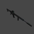 Weapon Custom Rifle 3d model