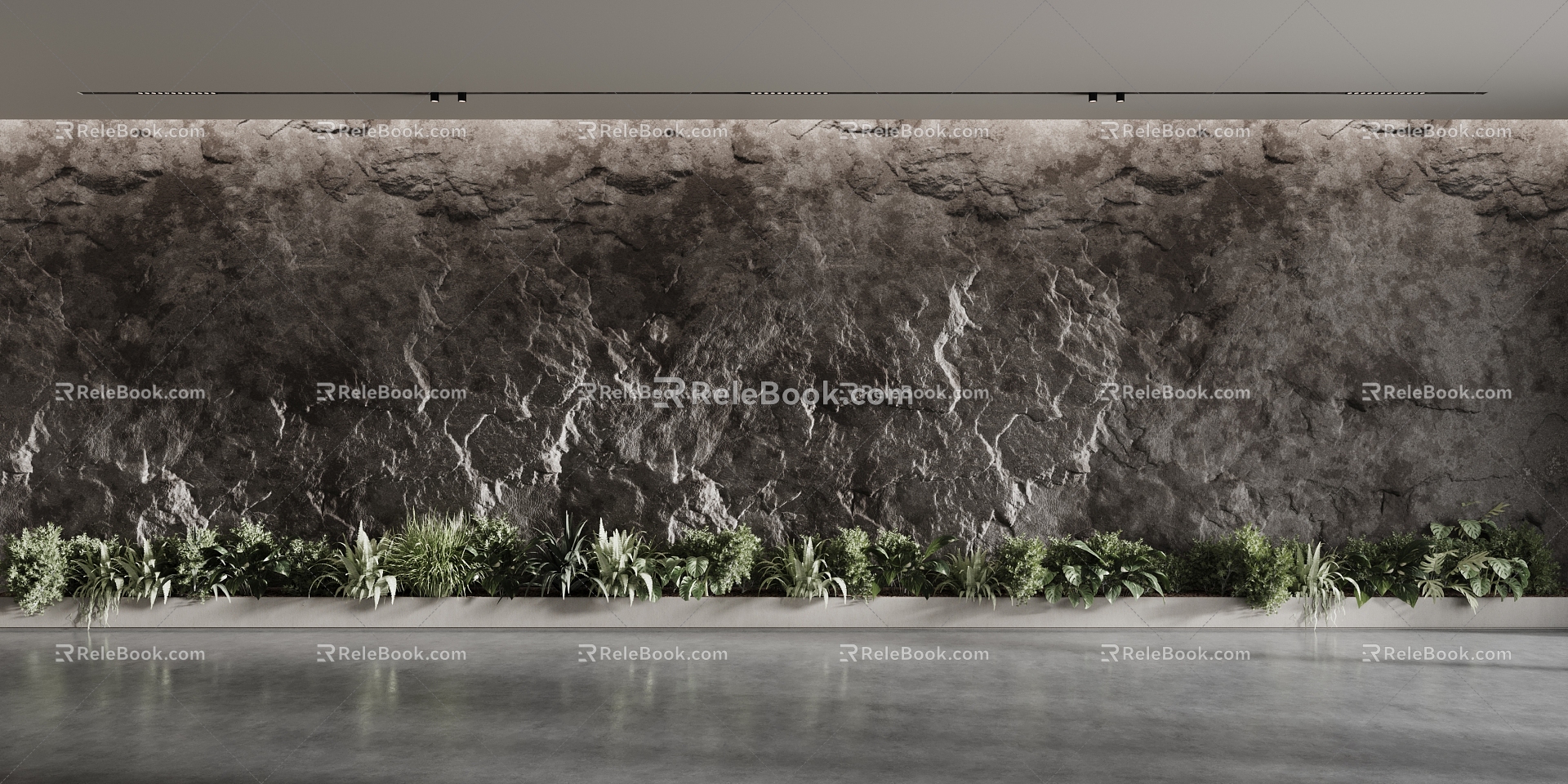 Modern background wall 3d model