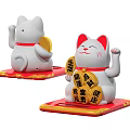 Japanese lucky cat 3d model