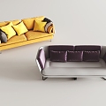 Simple Sofa Combination Sofa 3d model