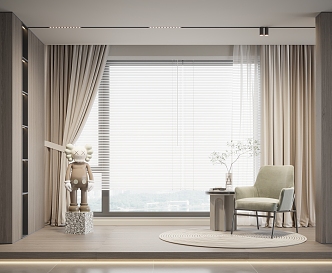 Modern Curtains 3d model