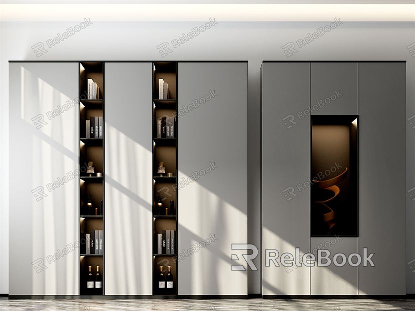 Modern Decorative Cabinet Cabinet Storage Cabinet Wine Cabinet model