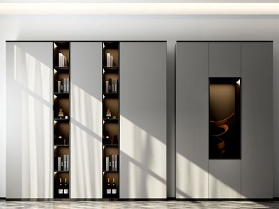 Modern Decorative Cabinet Storage Cabinet Wine Cabinet 3d model