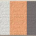 Modern background wall three-dimensional wall brick 3d model