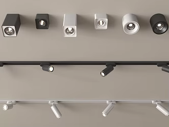 Modern Downlight Spotlight Track Spotlight 3d model