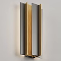 Modern Wall Light Design With Wooden And Metal Geometric Structure For Interior