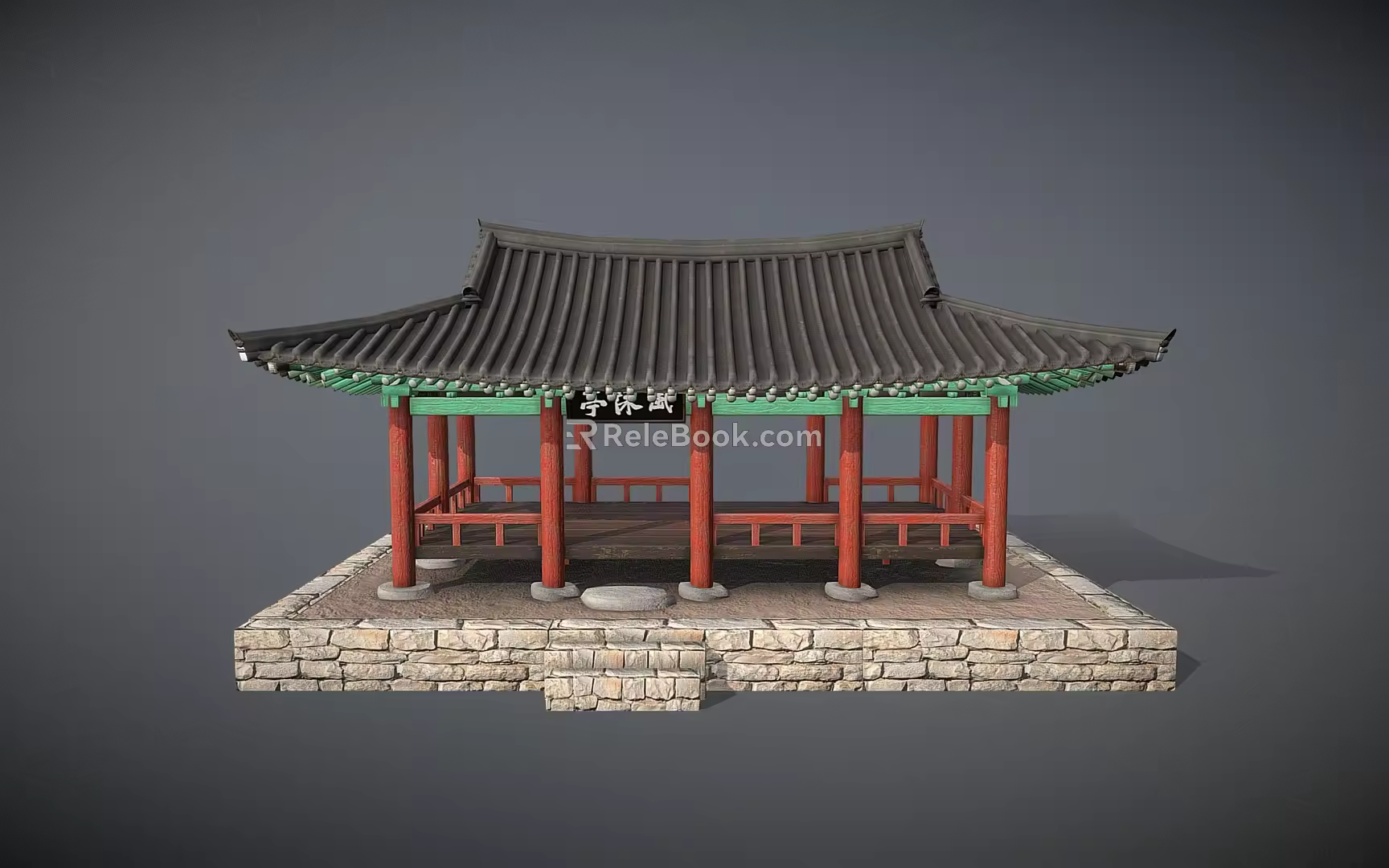 Chinese-style ancient pavilion 3d model