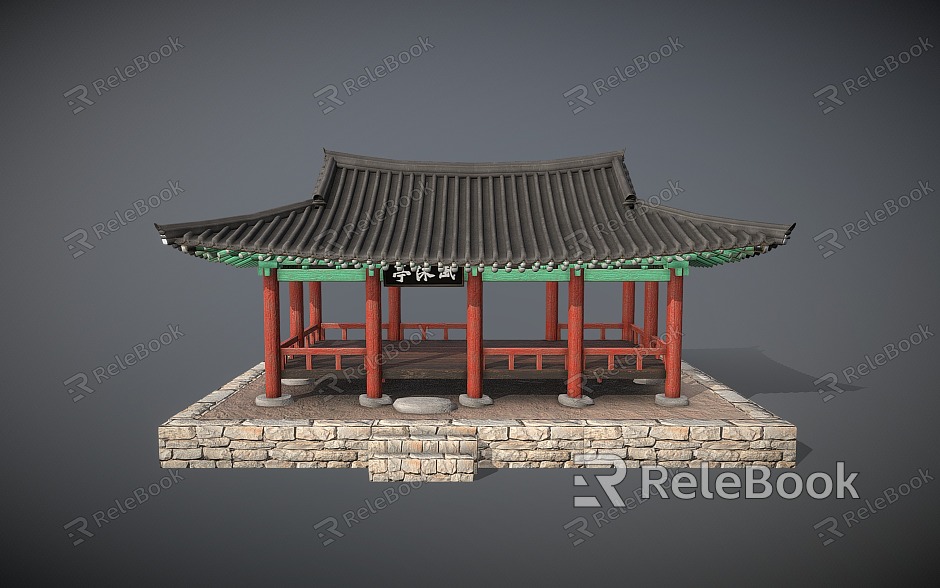 Chinese-style ancient pavilion pavilion model