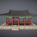 Chinese-style ancient pavilion 3d model