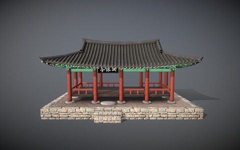 Chinese-style ancient pavilion 3d model