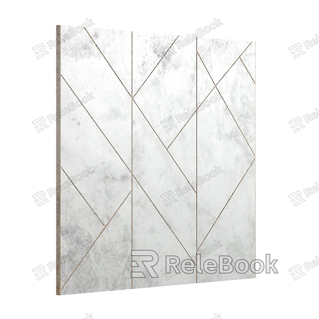 Modern background wall background wall modeling model