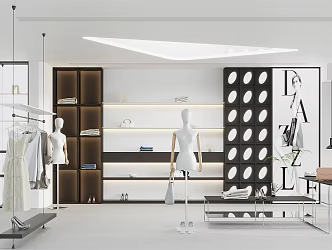 Modern Clothing Store Womens Clothing Store 3d model