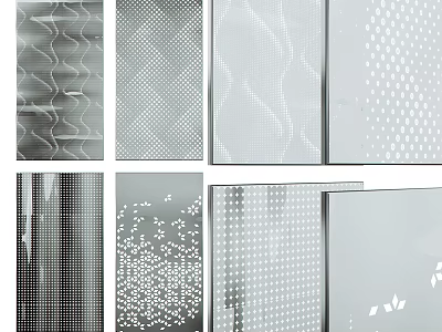 Modern Decorative Wall Panels With Various Textured Patterns And Designs 3d model