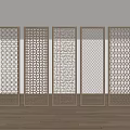 New Chinese-style screen partition 3d model