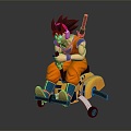 Modern game character Goku Dragon Ball Monkey King Dragon Ball Monkey King 3d model