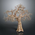 Artistic Tree Branch Shaped Decorative Light with Natural Textured Trunk and Unique Design