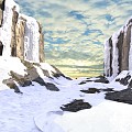 Snow Glacier 3d model