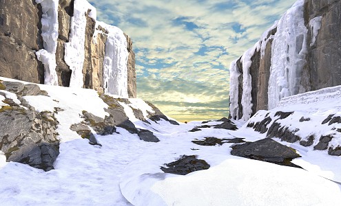 Snow Glacier 3d model