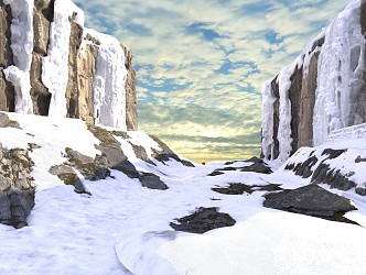 Snow Glacier 3d model