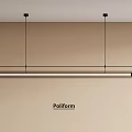 Poliform Modern Linear Pendant Light With Sleek Design For Interior Ceiling Space 3d model
