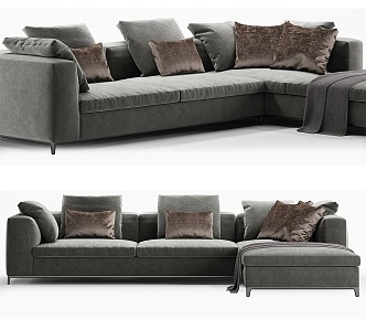 BB italia multiplayer sofa corner sofa 3d model