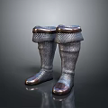 Daily Living Supplies Metal Mesh Boots With Decorative Cuffs And Metal Toe Caps