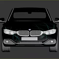 Black Modern Coupe Car With Sleek Aerodynamic Lines And Alloy Wheels