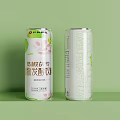 Kudzu Root Aloe Vera Plant Fermented Canned Drink With Cherry Blossom Design