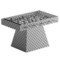 Walnut Wood Foosball Entertainment Table With Metal Base And Player Rods