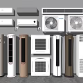 Modern Various Types Air Conditioners And Fans With Wall Mounted Standing Tower Designs