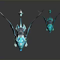 Blue Winged Lion Game And Movie Characters With Fantasy Mythical Design