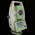 Two Green Total Station Surveying Equipment With Digital Display And Buttons