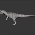 Detailed Dinosaur Model Featuring Sharp Teeth Scaly Skin And Standing Pose