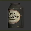 Vintage Medical Device Metal Canister Displaying Lichen Pulmon Fructus Label For Storage