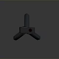 Gray Compact Computer Webcam with Tripod Stand and HD Lens for Video Streaming