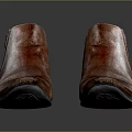 Brown Leather Chelsea Boots With Elastic Side Panels And Dark Sole