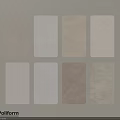 Eight Rectangular Decorative Panels With Various Neutral Colors And Textures Arranged In Two Rows