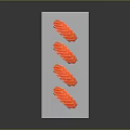 Fresh Salmon Sushi Neatly Arranged On White Plate With Gray Background