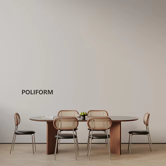 Modern table combination 3d model