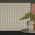 Quiet background wall component brick 3d model