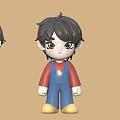 IP Character Chao Play Hand-made Blind Box Doll Q Edition Cartoon Boy 3d model