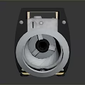 Industrial Style Lighting Combo With Black Casing Silver Metal And Wooden Sides