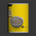 Life of Luxury Soup in Yellow Can with Bowl of Soup