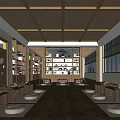 New Chinese Go Room Go Classroom 3d model