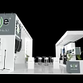 Modern Exhibition Booth Design For s|e Audio Technik With Display Areas And Tables
