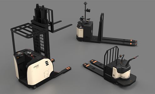 Modern Forklift Low Poly Forklift Cartoon Forklift 3d model