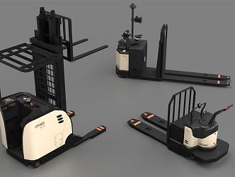 Modern Forklift Low Poly Forklift Cartoon Forklift 3d model